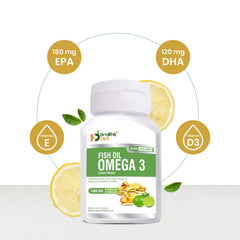 Healthy Diet Omega 3 Fish Oil Capsule Lemon Flavor