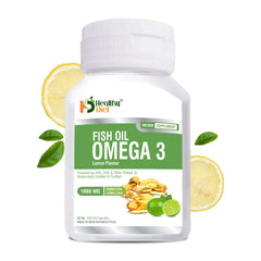 Healthy Diet Omega 3 Fish Oil Capsule Lemon Flavor