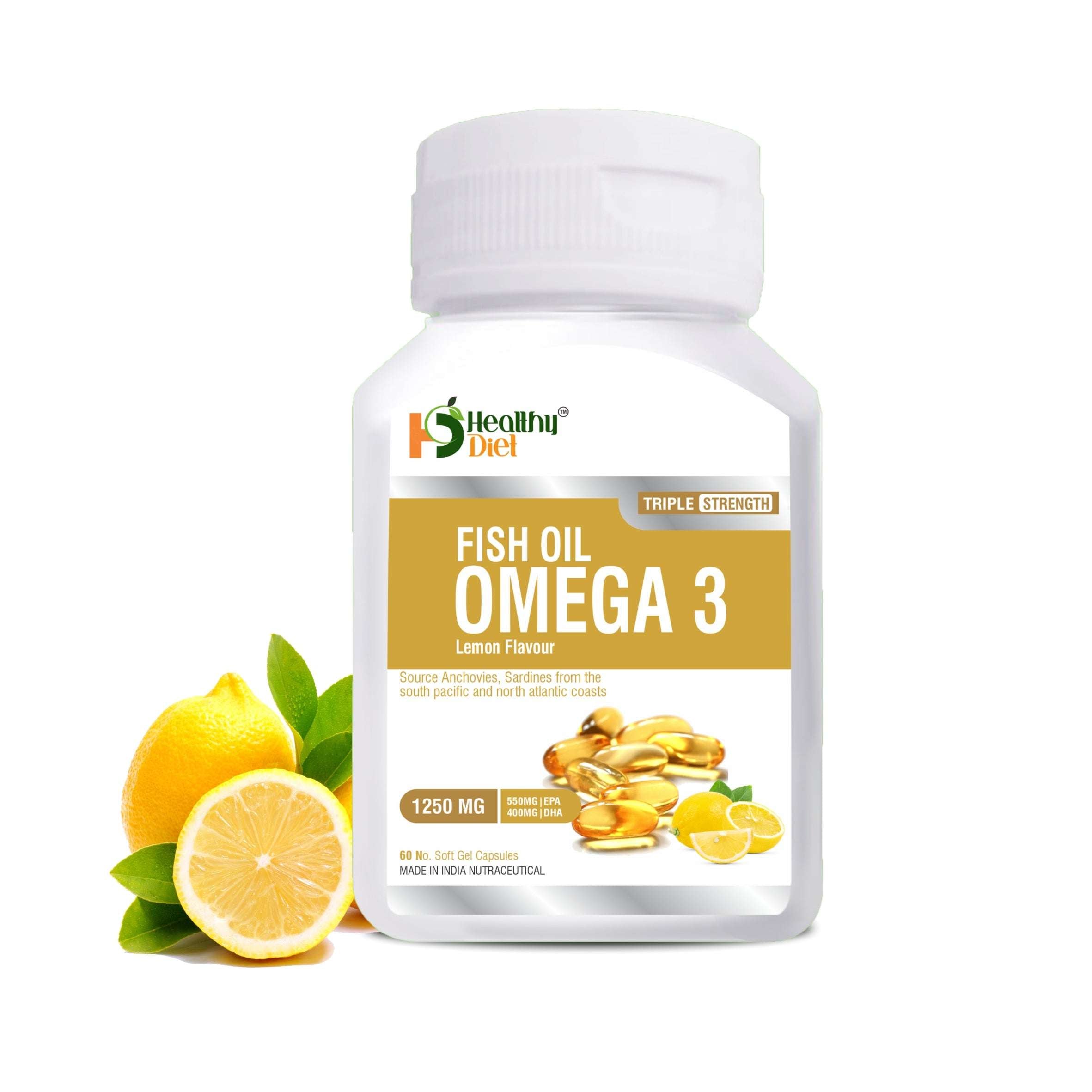 Healthy Diet Omega 3 Fish Oil Triple Strength