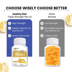 Healthy Diet Omega 3 Fish Oil Triple Strength