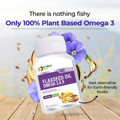 Healthy Diet Plant based Cold Pressed Omega 3 6 9 Flaxseed Oil Capsule