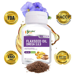 Healthy Diet Plant based Cold Pressed Omega 3 6 9 Flaxseed Oil Capsule